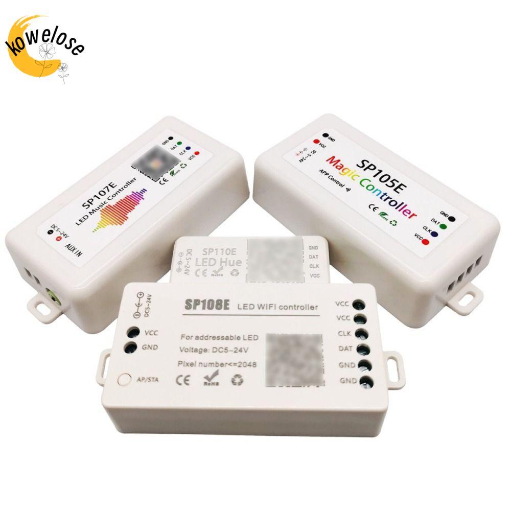 Bộ điều khiển dải điểm ảnh Led KOWELOSE, Bộ điều khiển đèn LED WIFI Bluetooth SP105E SP107E SP108E, 
