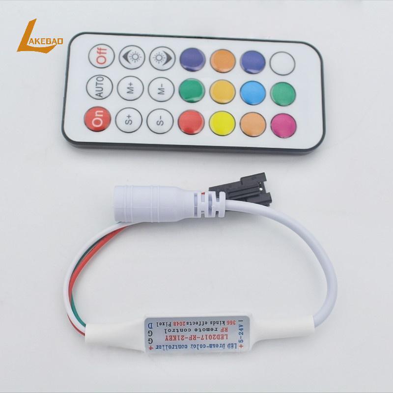 [LAKEBAO] 1 Bộ Điều Khiển Từ Xa Không Dây RF DC5V / 12V / 24V Mini Bộ Điều Khiển LED 3PIN Cho Màu Gi