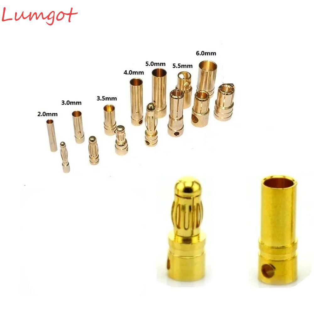 Đầu nối MERY Banana Nam Nữ, Pin 2mm 3mm 3.5mm 4mm Chất lượng cao Đầu cắm chuối đạn mạ vàng, 5mm 5.5m