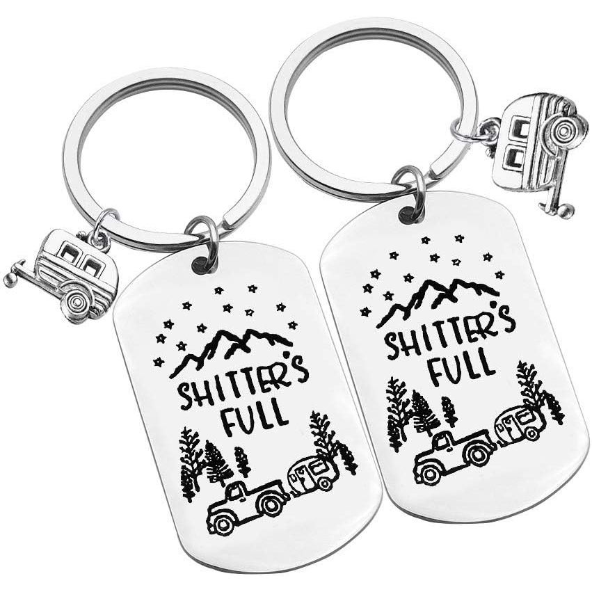 Nekoki Shitter 's Full Camper Móc Khóa Happy Camper RV Móc Khóa Quà Tặng Độc Đáo Cho Nam Nữ Camper T