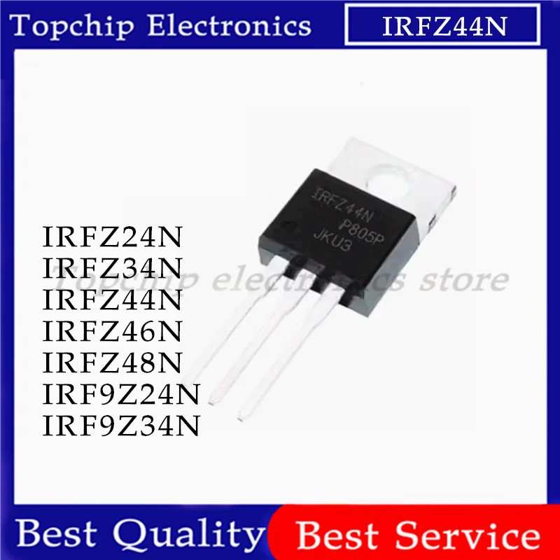 5 chiếc IRFZ44N IRFZ44NPBF TO-220 IRFZ44N IRFZ24N IRFZ34N IRFZ46N IRFZ48N IRF9Z24N IRF9Z34N Hiệu Ứng