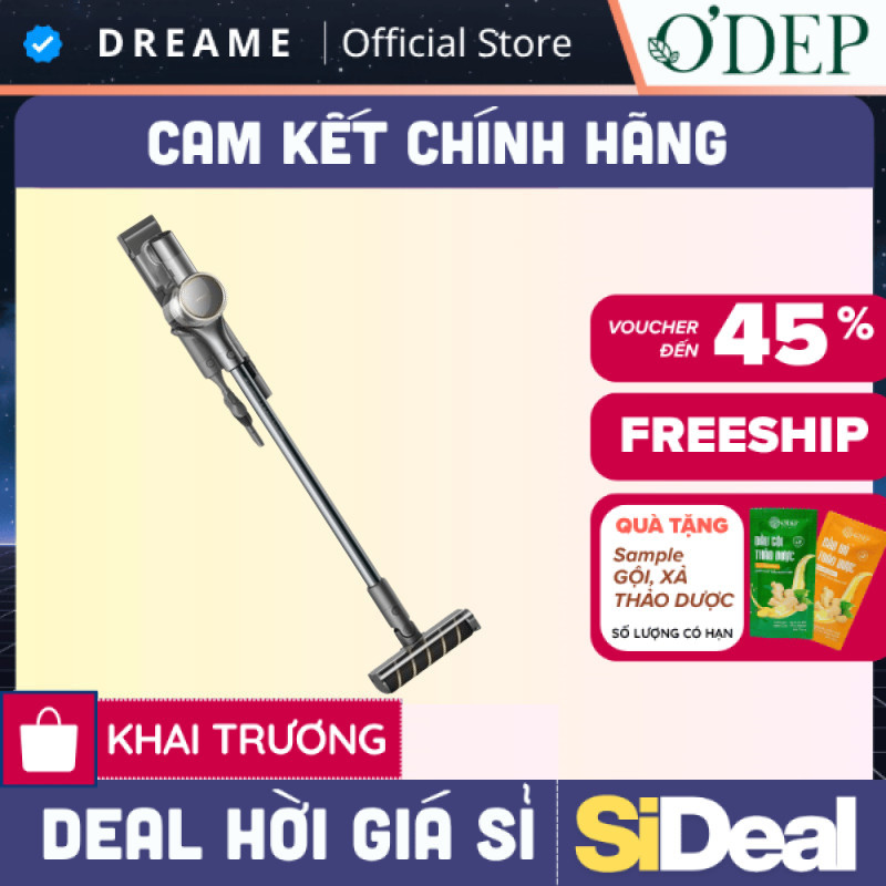 Máy hút bụi không dây Dreame V18S Aqua đa năng - Bảo hành 24 tháng - SIDEAL SIL