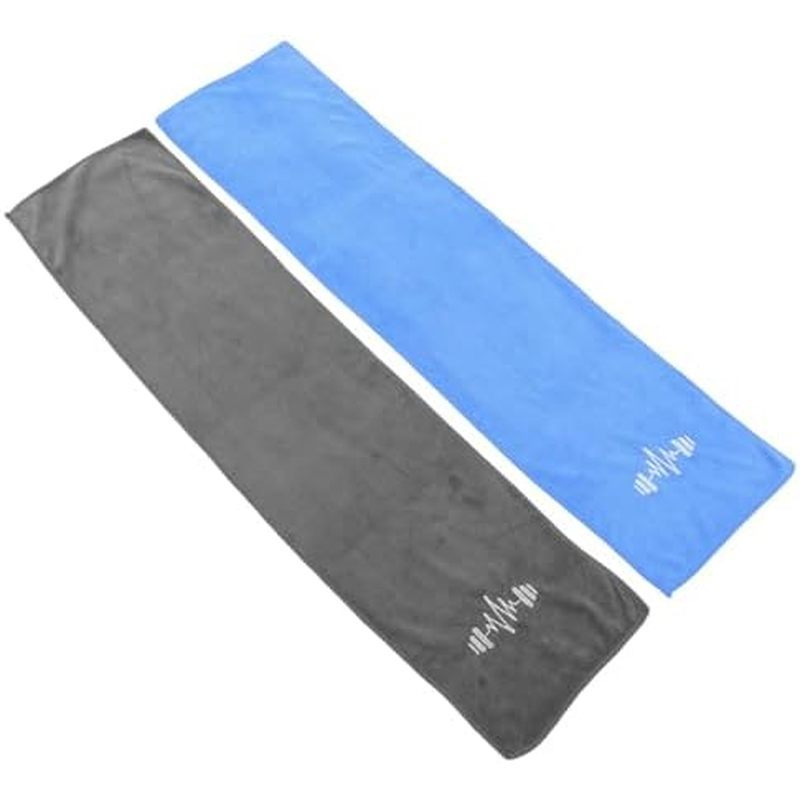 2pcs Microfiber Gym Towels Sweat Absorbent Soft Fitness Towels for Yoga and Swimming 25x100cm Breath