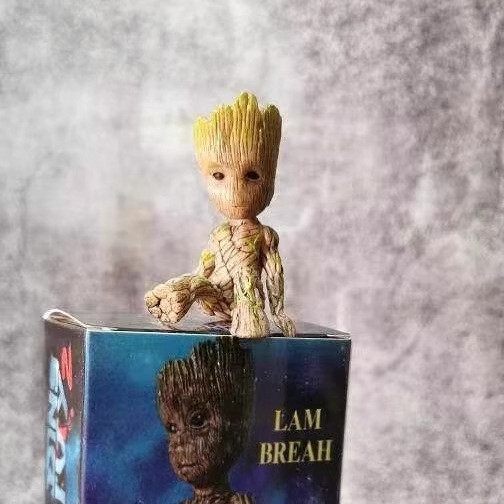 Cây Nhỏ Người Groot Groot Ghế Cây Người Bé POP Bagged Anime Hình Đồ Trang Trí Hai Chiều