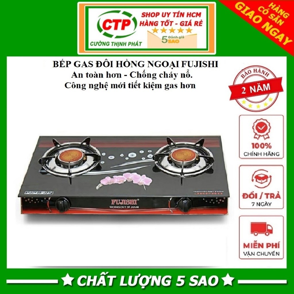 Bếp Gas Đôi Fujishi FM-H07 loại xịn