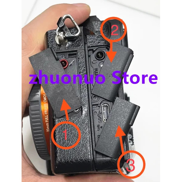 Mới A7iii / A7M3 USB Nắp Cao Su Cửa HDMI Tương Thích Nắp Giao Diện MIC Dành Cho Sony ILEC-7M3 ILCE-A