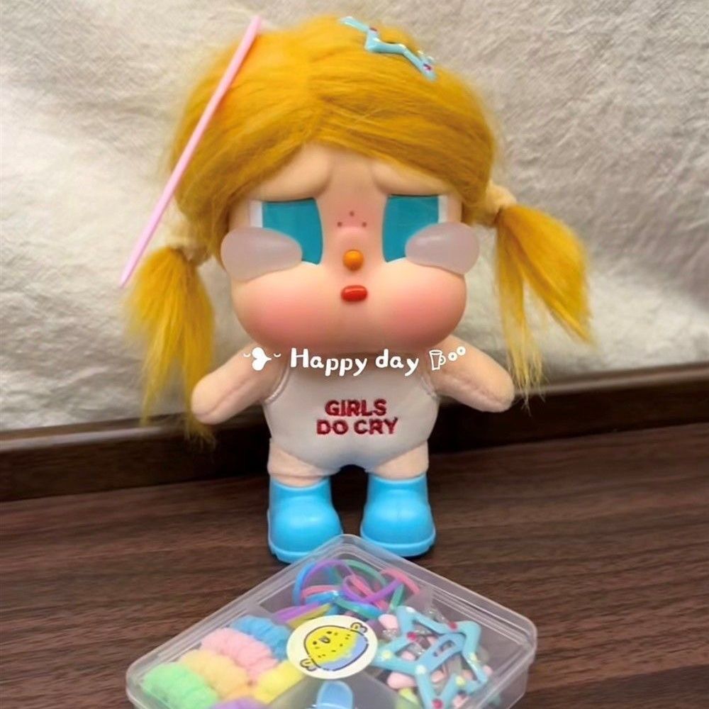 Crybaby crybaby crybaby Kẹp tóc thay thế mùa hè Dây buộc tóc crybaby Kẹp tóc crybaby Dây cao su Bộ l