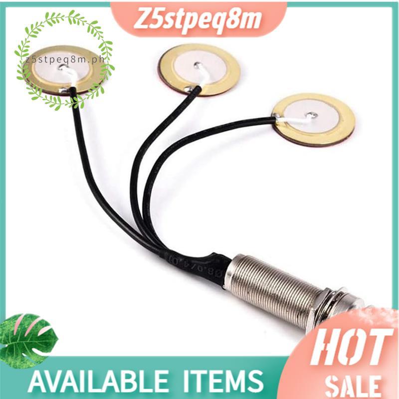Đầu dò thu Guitar Acoustic Piezo Contact Micro tự dính Preamp 1 / 4 Inch