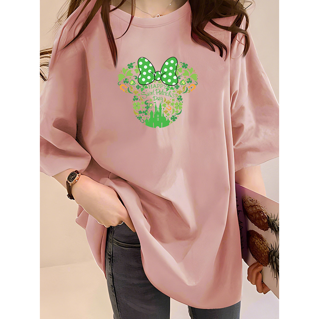 Áo Thun Nữ Plus Size Phong Cách Disney Thích Hợp Mọi Dịp
