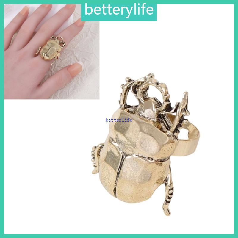 Nhẫn điều chỉnh thoải mái thiết kế Cicada, hợp kim chắc chắn dành cho da nhạy cảm và thời trang
