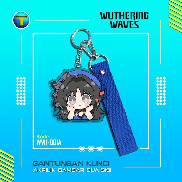 Gantungan kunci Wuthering Waves Yangyang keychain ganci akrilik game gamers kuro games merchandise -