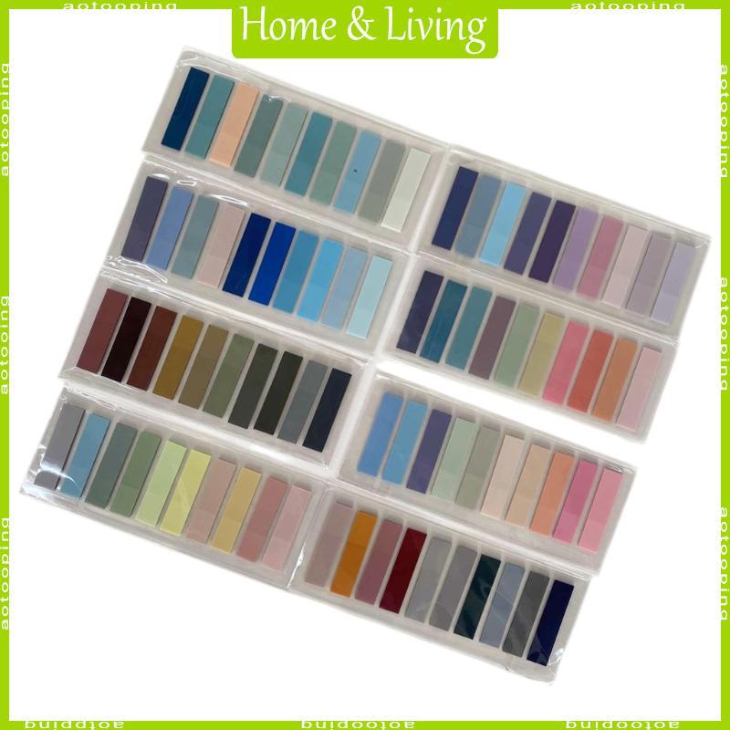 AOTO 80 Màu Sắc Có Thể Ghi Dính Tab Màu Trang Đánh Dấu Trong Suốt Dính-Notes Tab