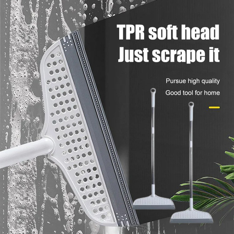 [No Residue Cleaning] [Scrape Wipe Clean Without Dead Corners] Multifunctional Broom Squeegee/Magic 