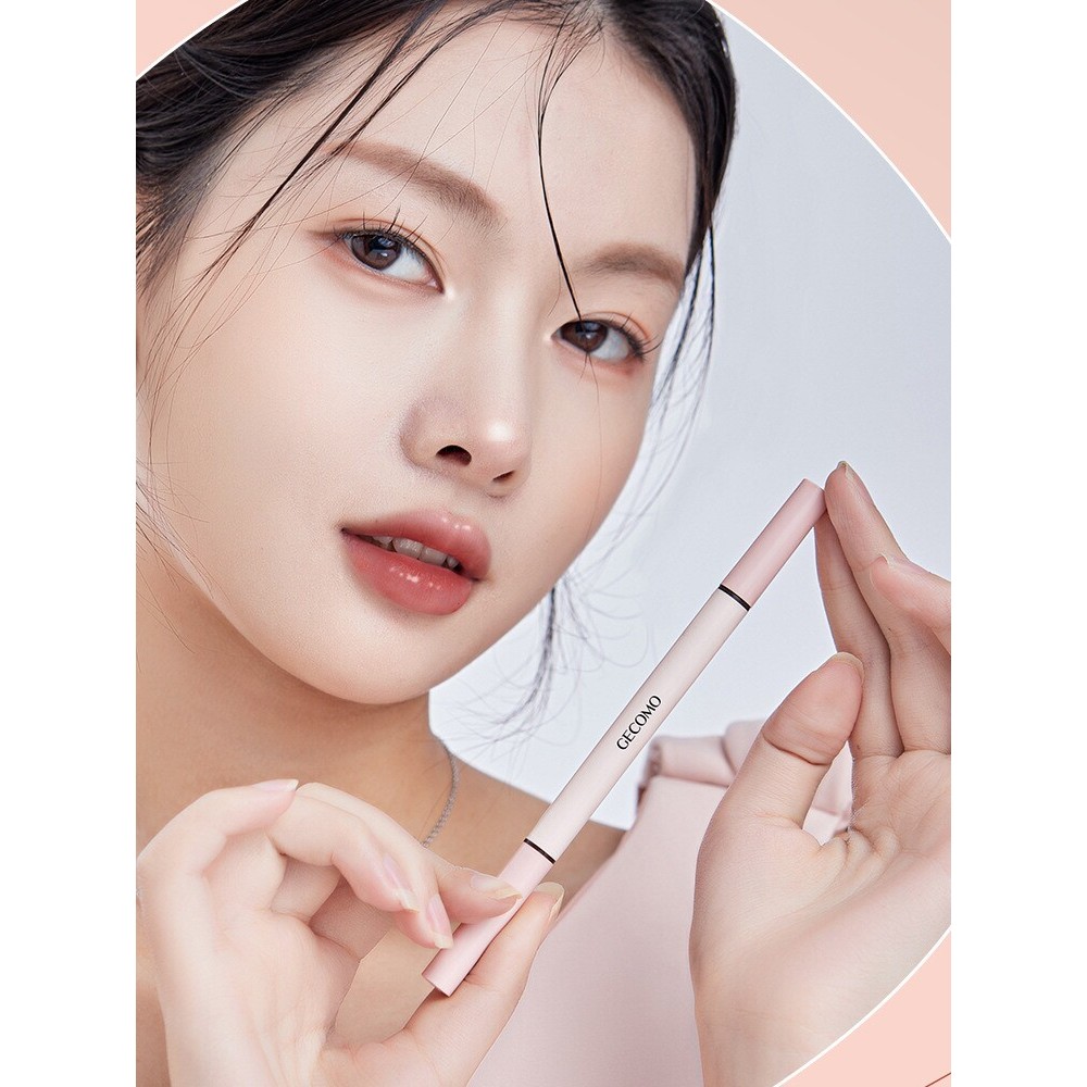 eyeliner chì kẻ mắt GECOMO / GECOMO Ba Chiều Mắt Ngôi Sao Hai Đầu Nằm Silkworm Bút Làm Sáng Bóng Dài