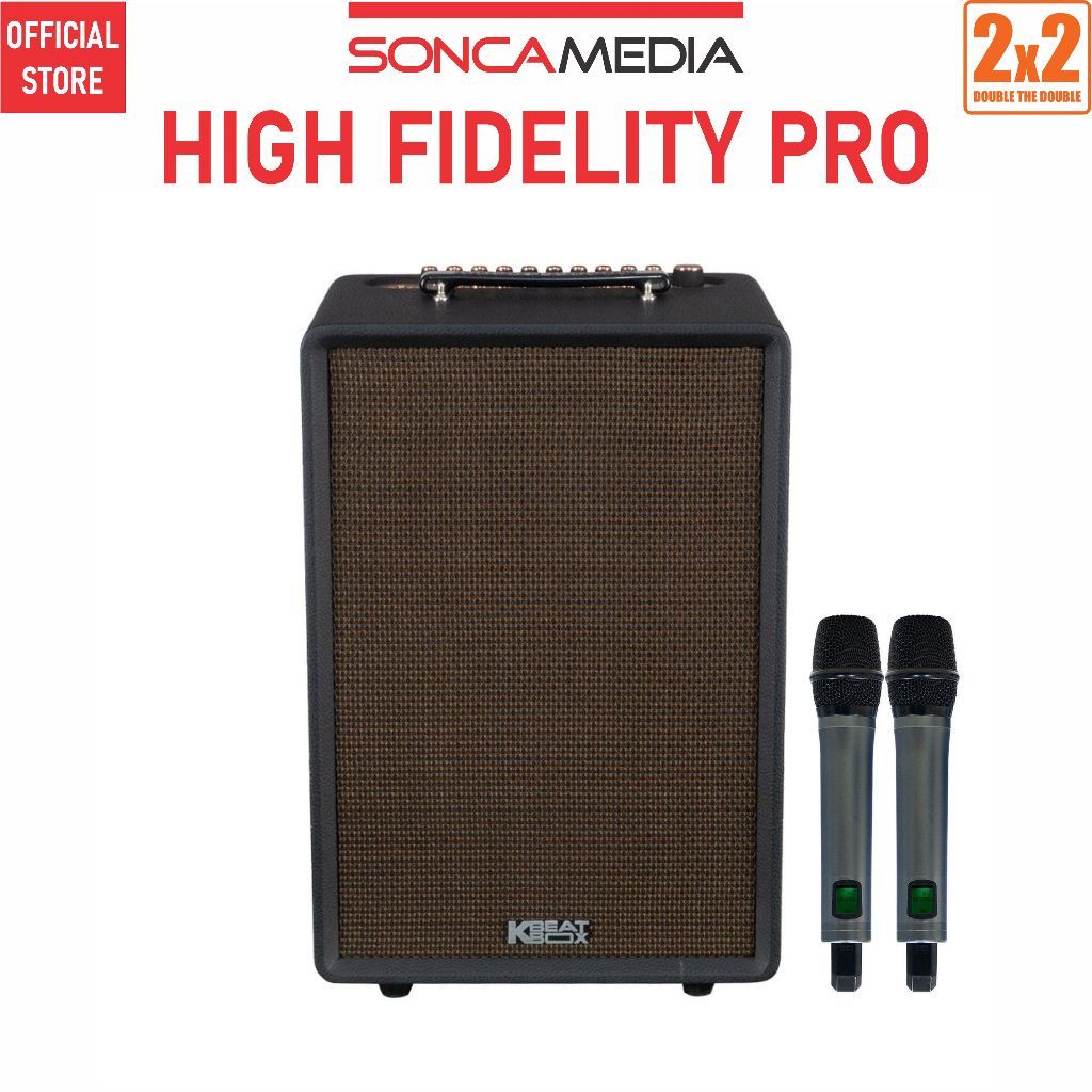 ACNOS High Fidelity PRO Loa karaoke di động, Kèm 2 micro - Dàn âm thanh di động ACNOS High Fidelity 