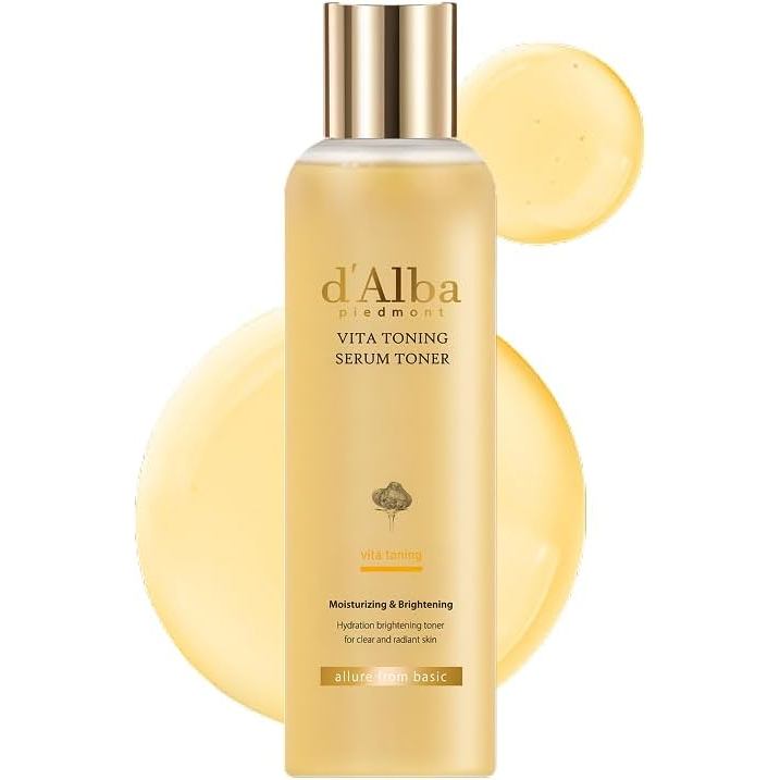 D 'alba Piemonte White Truffle Vita Toner Essence Toner Toner Toner Toner, Glass Skin Double Vitamin
