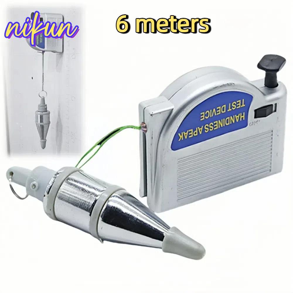 NIKUN Plumb Bob có thể thu vào, Công cụ Plumb Bobs linh hoạt từ tính, Dây búa cầm tay màu bạc tự độn