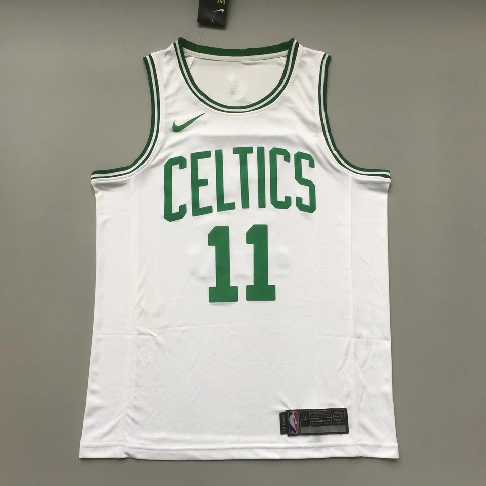 17-18 Mùa giải mới NBA Celtic No. 11 Kyrie-Áo Jersey Kyrie Irving Phiên bản Hot Press Đồng phục bóng
