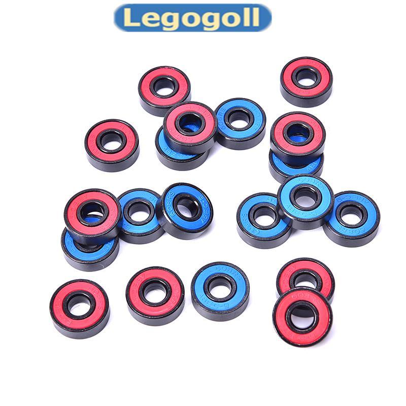 Legogoll 10 Cái / bộ 608 2RS Vòng bi kín bằng thép rãnh sâu 608RS 608-2RS Mới
