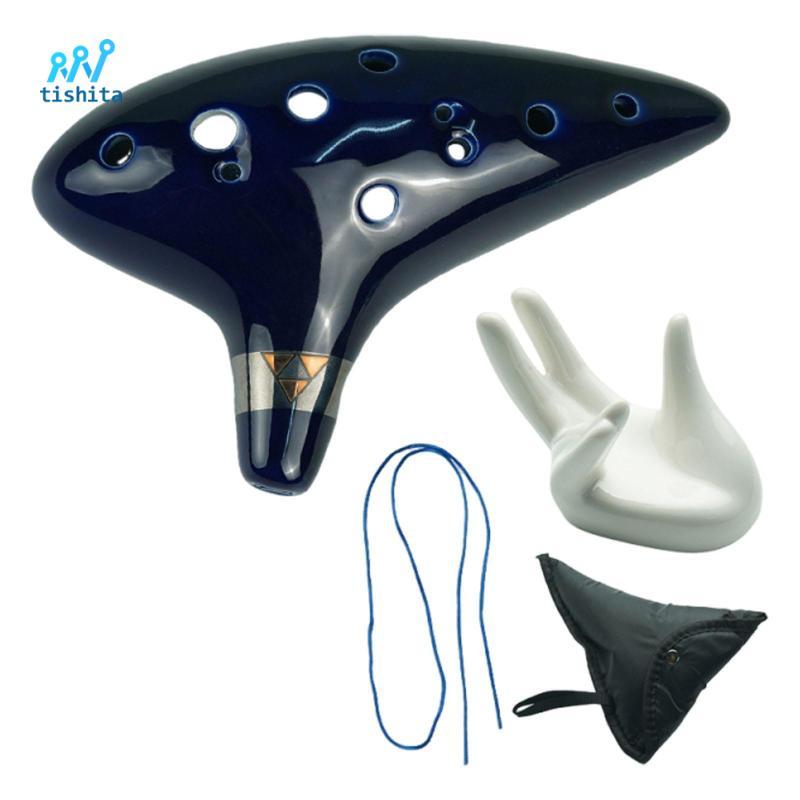 Ocarina gốm 12 lỗ, Âm thanh cao cấp, Trình diễn, Quà tặng, Nhạc cụ chuyên nghiệp bền bỉ cho bé gái v