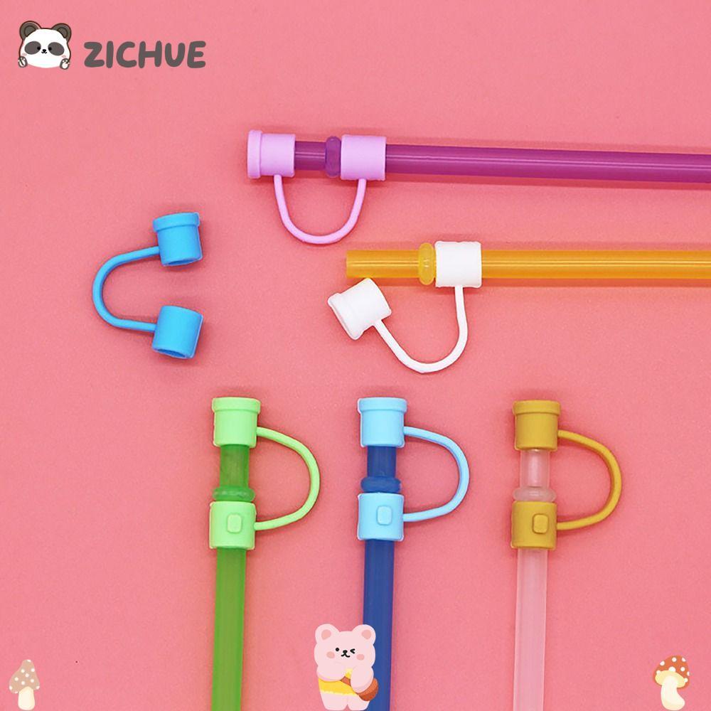 ZICHUE Ống Hút Topper, Niêm Phong Tốt Đầu Ống Hút 8 Mm, Di Động Chống Bụi Nắp Bảo Vệ Ống Hút Đầu Nắp