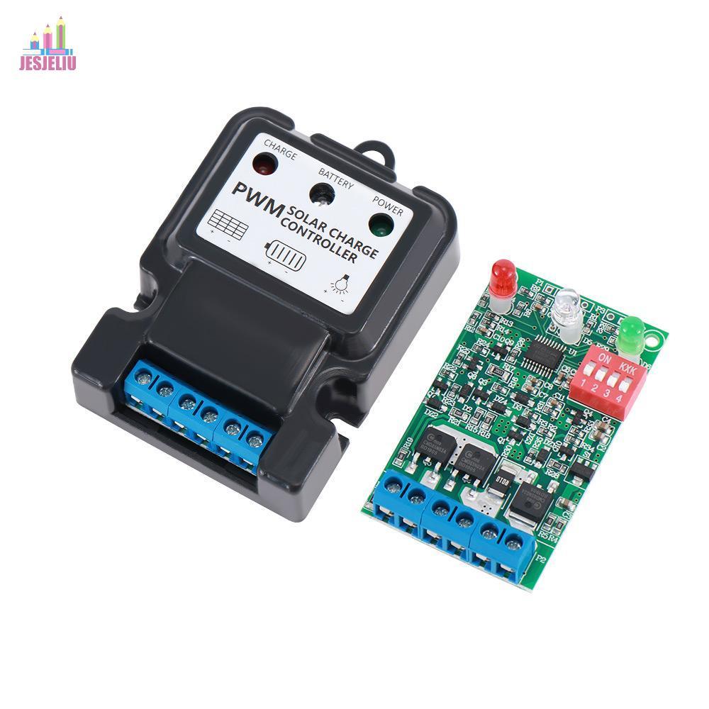 Bộ sạc pin JESJELIU Bộ điều chỉnh PWM 6V 12V 10A Cải tiến tại nhà Bộ điều chỉnh pin bền