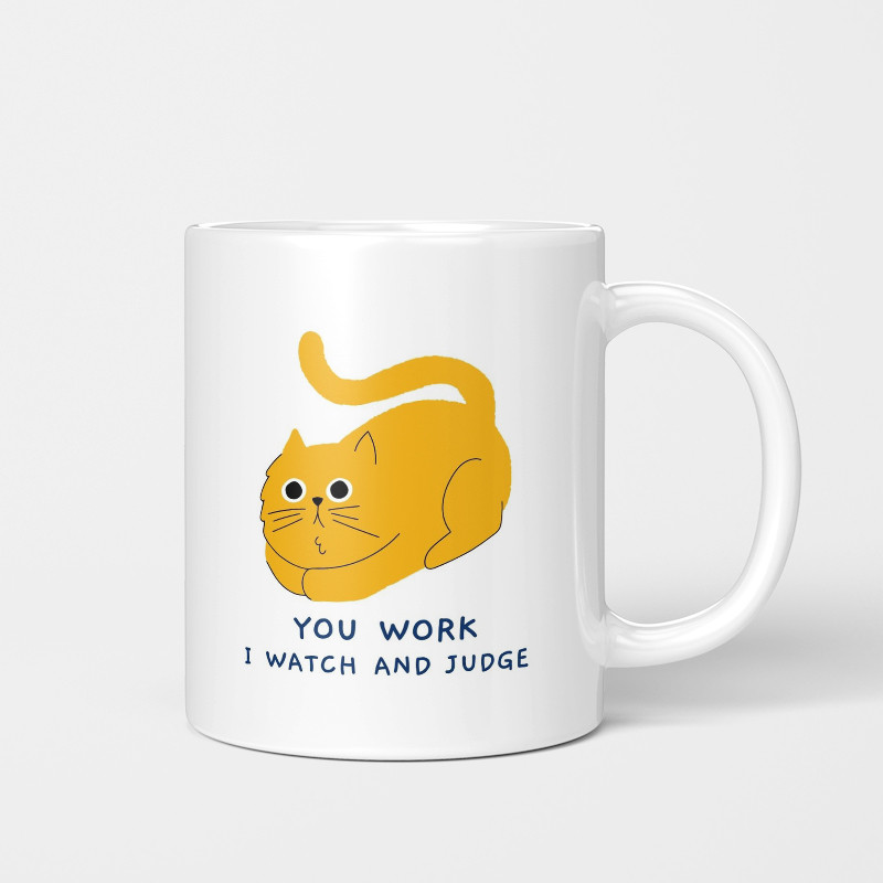 You Work I Watch You Work I Look at the Cup Office Creative American Coffee Cup Mug