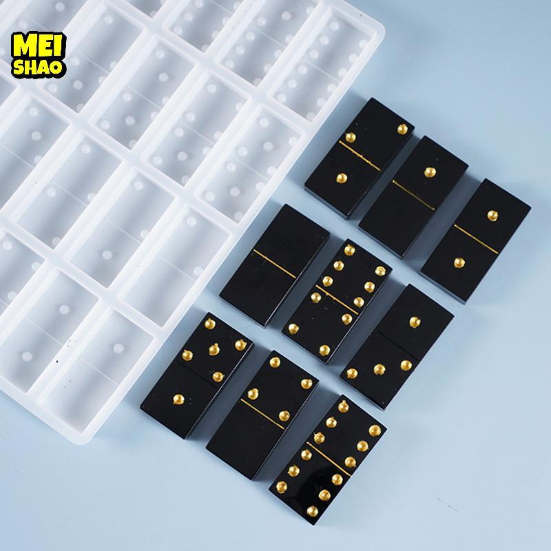 MeiShao Pha Lê Nhựa Dính Trò Chơi Khuôn DIY Dụng Cụ Làm Dominos Đúc Khuôn Silicon Đẹp