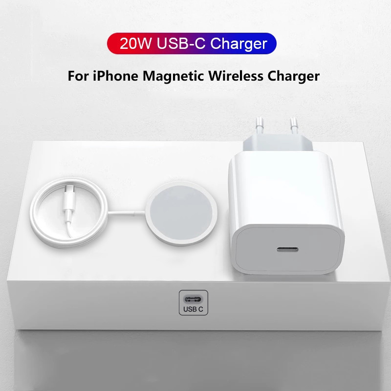 QXZ Chính Hãng 20W Cho APPLE USB C PD Sạc Nhanh Cho IPhone 14 13 12 11 Pro Max Sạc Nhanh Từ Tính Khô