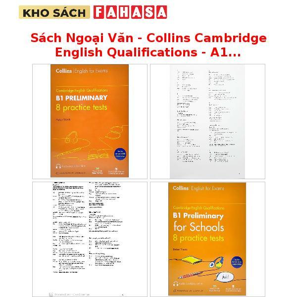Sách Ngoại Văn - Collins Cambridge English Qualifications - A1/A2/B1 - Starters/Flyers/Preliminary