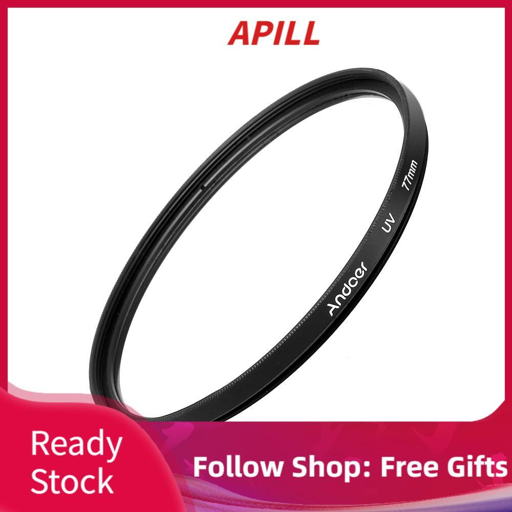 apill 77mm UV Ultra-Violet Filter Lens Protector cho máy ảnh DSLR Canon Nikon