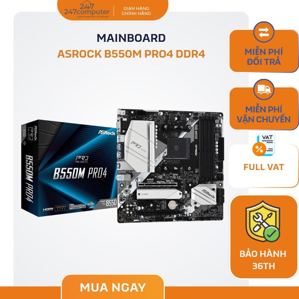 Mainboard ASRock B550M Pro4 DDR4