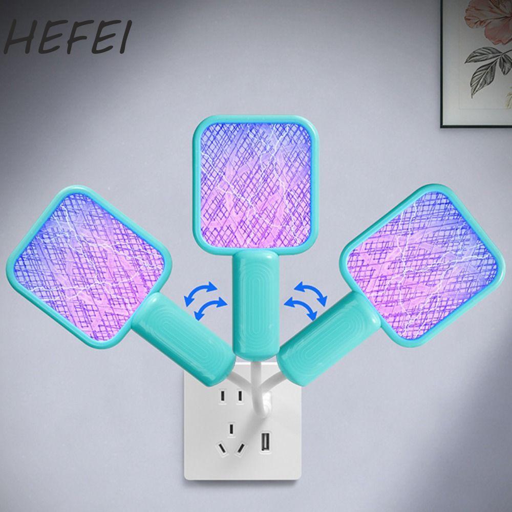 HEFEI UV Light Mosquito Trap, Plug and Play Tay cầm có thể uốn cong Bẫy muỗi USB, Lưới bảo vệ cách n