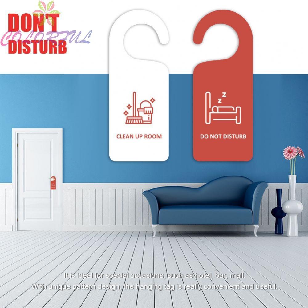 High Quality Hotel Bulletin Board Pendant Door Sign Red White PVC Decoration