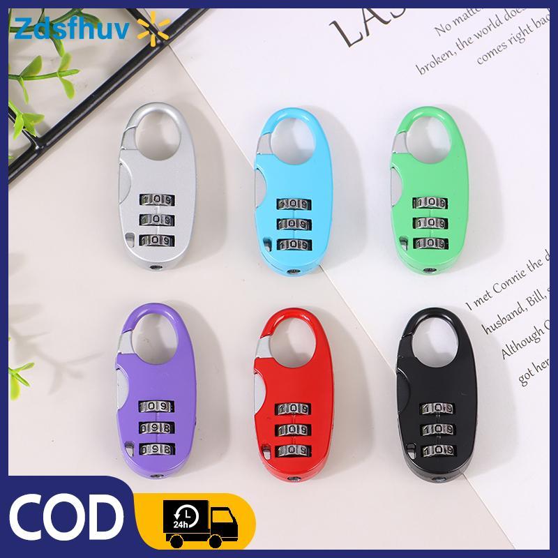 [Zds] 3 Chữ Số Mật Khẩu Lo Ký Túc Xá Tủ Lo Bapa Dây Kéo Lo Hành Lý Padlo Di Động Mã Lo COD