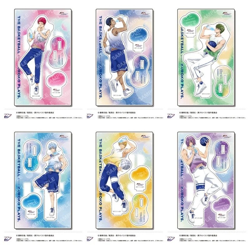Standee Anime Kurokos Basketball Mô Hình Mica Acrylic Trang Trí Bàn Học Nhân Vật Kuroko Akashi Kise 