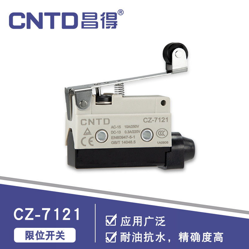 CNTD Changde Limit Itiner Micro Switch CZ-7121 Bạc Liên Hệ Tự Cài Lại TZ-7121 Con Lăn Áp Lực Dài Tấm