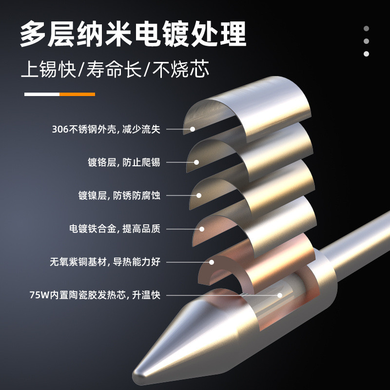 OSS TEAM C470 Đầu hàn không chì Lõi sưởi ấm chất lượng cao Trạm hàn nhiệt độ không đổi T sắt hàn T