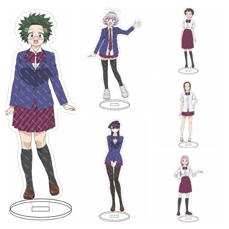 Standee Anime Komi-san wa Komyushou desu Mô hình mica nhân vật Komi Shouko Tadano Hitohito Najimi tr