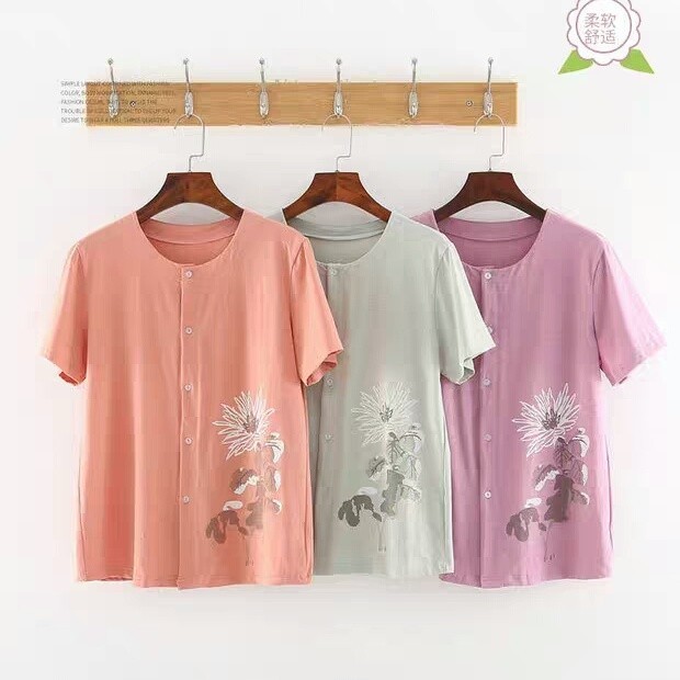 Áo cardigan ngắn tay của mẹ mới Áo vest cardigan giữa-ag Phong cách mới của mẹ Áo cardigan ngắn tay 