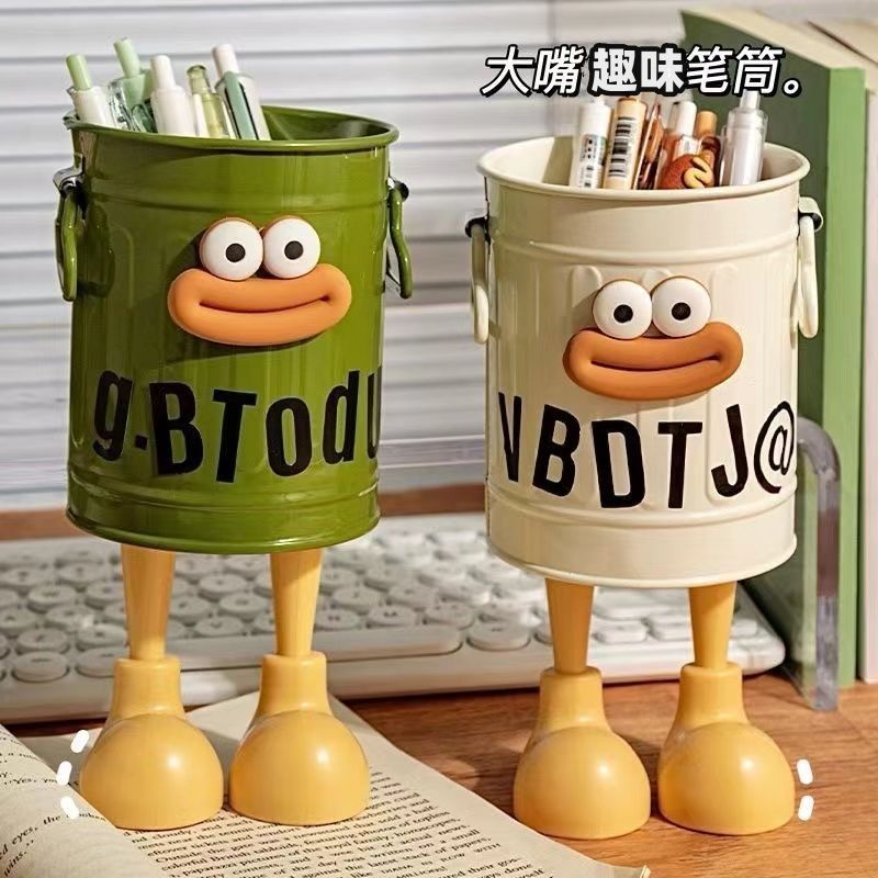 Giá Trị Cao Hoạt Hình Độc Đáo Bút Sinh Viên Để Bàn Văn Phòng Dung Tích Lớn Dễ Thương Đơn Giản Retro 