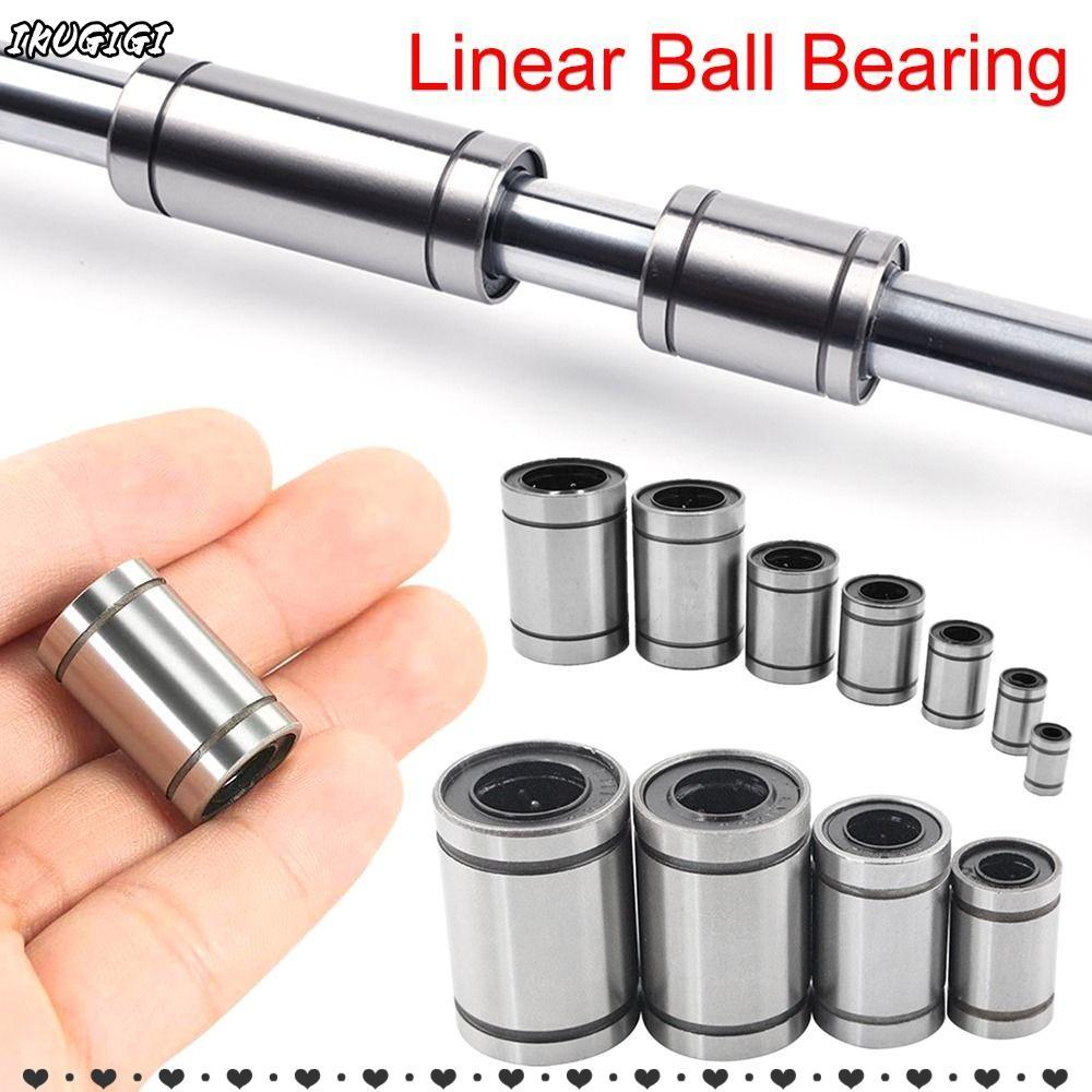 IKUGI Thép Bushing Bền Cho Máy In Thanh Trục LM8UU LM10U LM12UU LM16UU