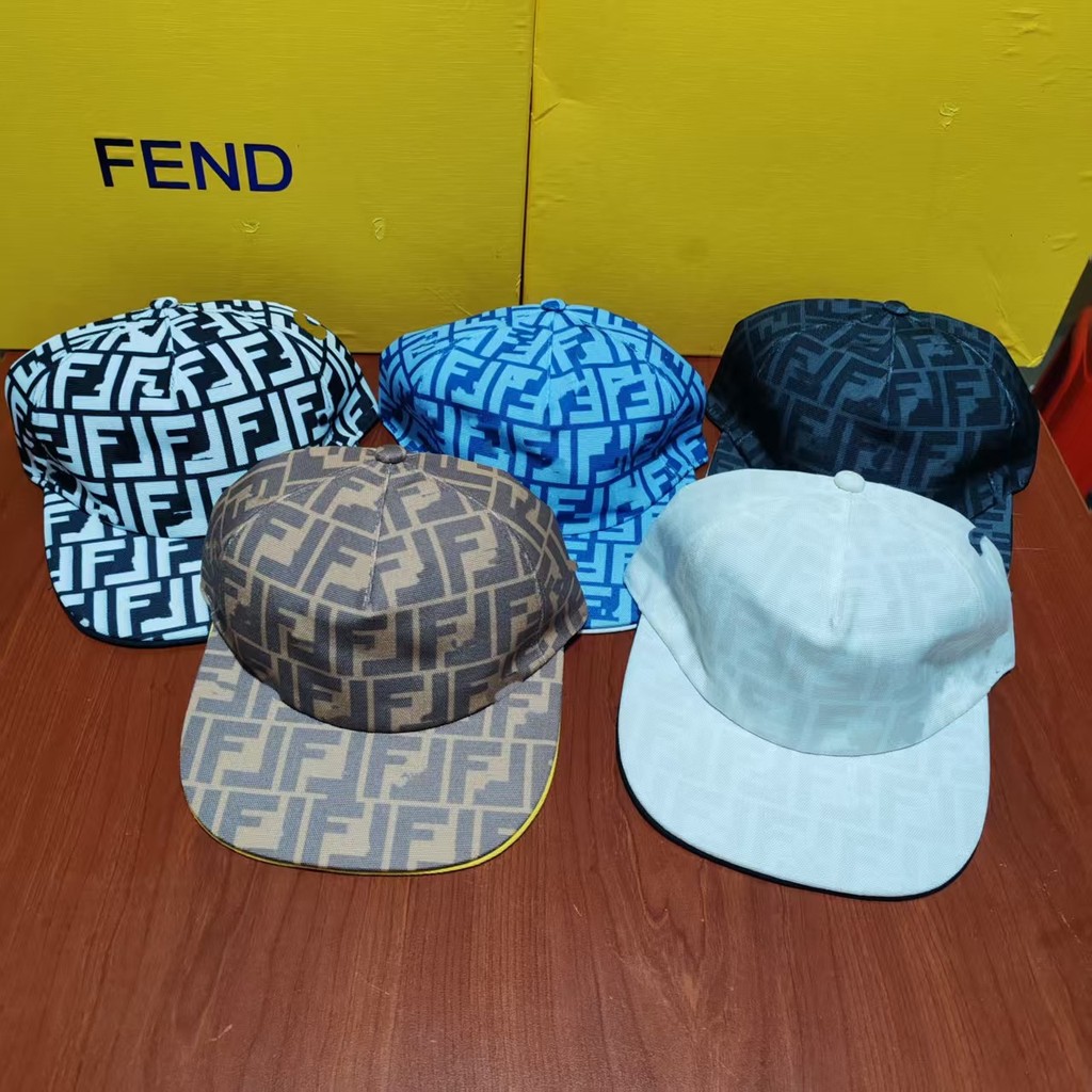 Classic monogram flat-brim baseball cap FF True-to-spec trendy style, high-quality men's and women's