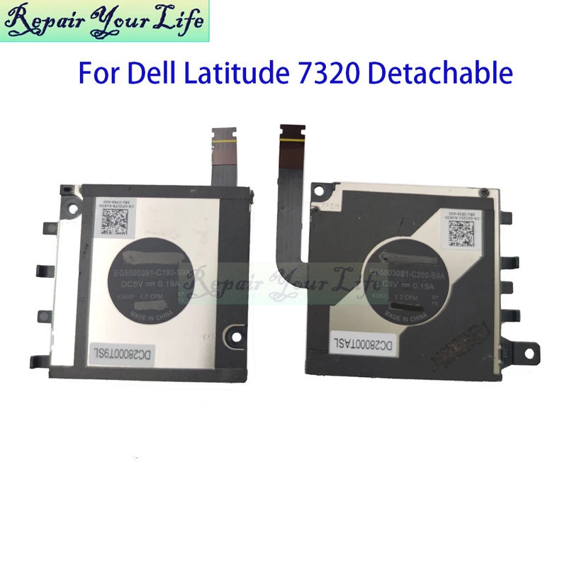 Laptop CPU GPU Quạt Làm Mát Cho Dell Latitude 7320 Máy Làm Mát Laptop Có Thể Tháo Rời 0PGV79 0DJ2D1 