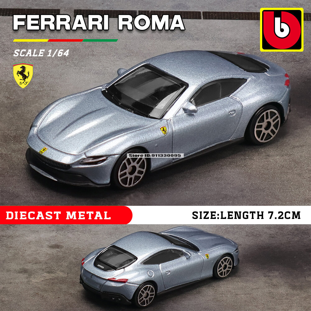 Bburago 1: 64 Ferrari 488 458 F12 296 GTB F40 F50 hợp kim ô tô sang trọng đúc xe mô hình đồ chơi bộ 