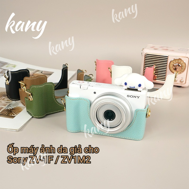Ốp lưng Sony ZV1 II mềm giả da cho Sony ZV-1F ZV1 Mark II ZV1M2 Túi 1 / 4 Vỏ bảo vệ vít