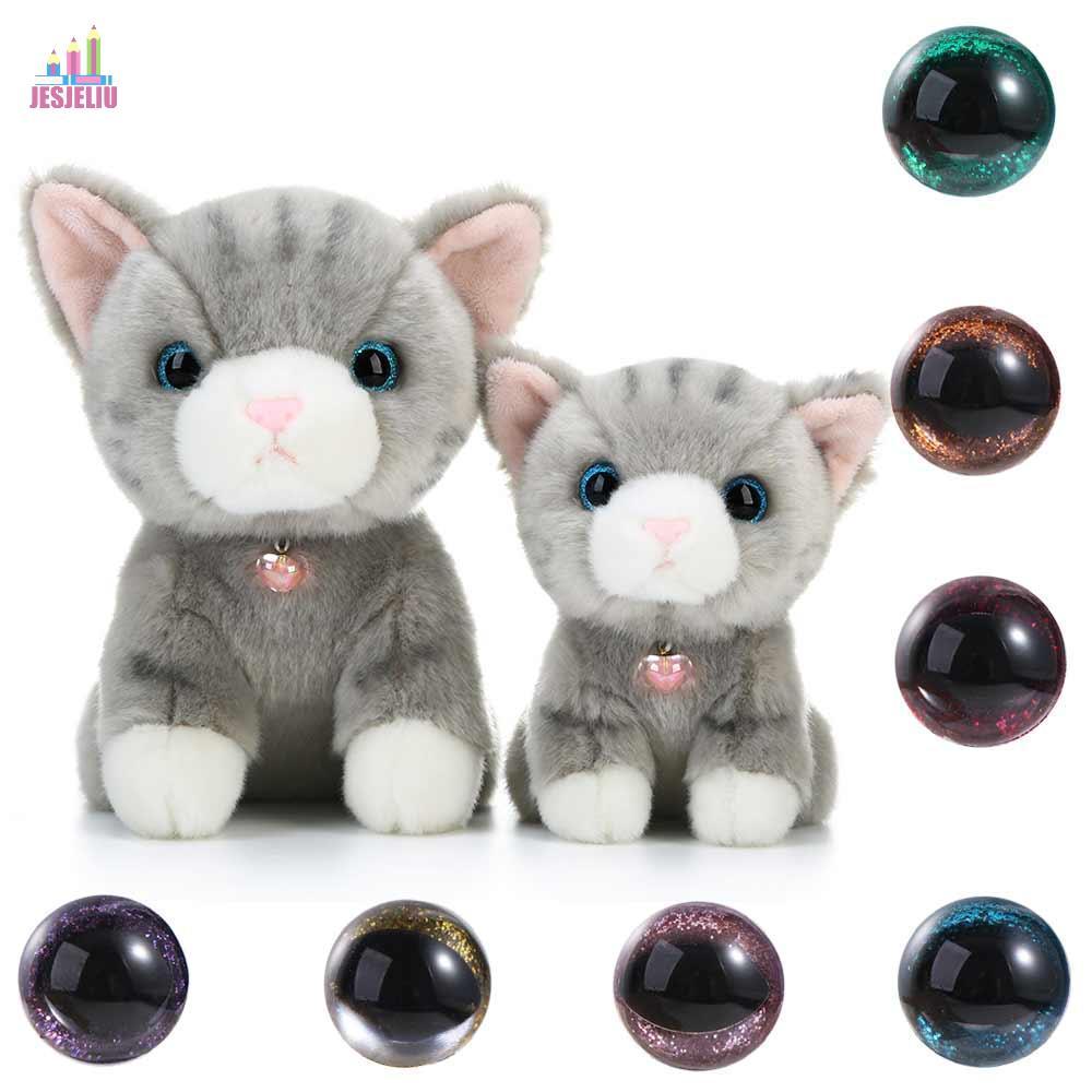 JESJELIU Mắt An Toàn Cho Móc, Mắt Mèo Amigurumi Mắt An Toàn Cho Amigurumi, Phụ Kiện Đồ Chơi Búp Bê T