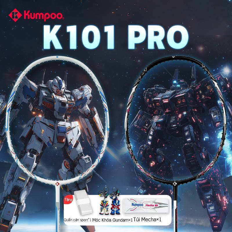 Vợt cầu lông Kumpoo K101 Pro, Mecha Đồng thương hiệu, Carbon nguyên khối, Vợt thi tập tấn công siêu 