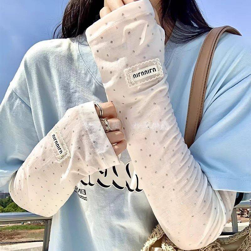 Sun Protection Viscose Fiber Oversleeve Ins Style Good-looking UV Protection Breathable All-Match Lo