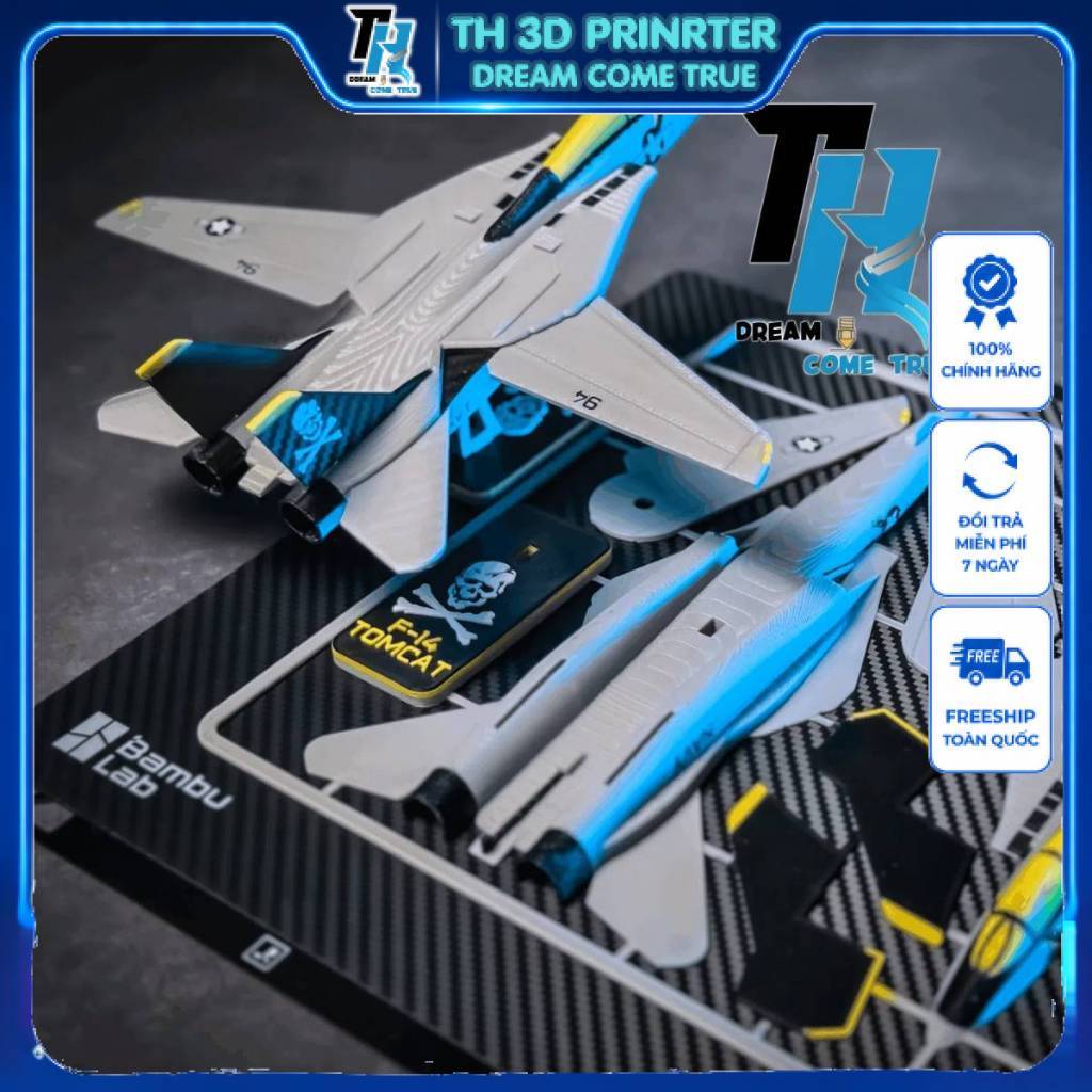🛫 F-14 Tomcat – Plane KitCard In 3D
